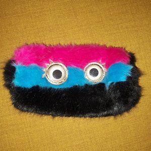Betsey Johnson Pixar Trolls Cllection Fuzzy Clutch pencil case